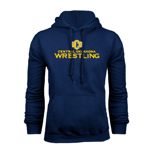  Navy Fleece Hoodie - Central Oklahoma Wrestling