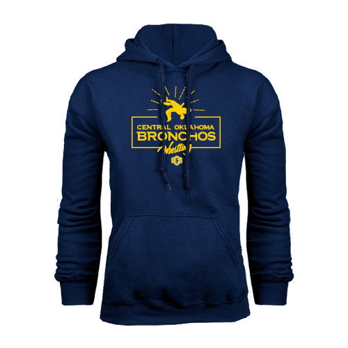  Navy Fleece Hoodie - Bronchos Wrestling