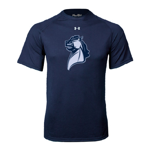  Under Armour Navy Tech Tee - Official Logo
