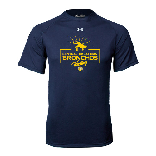  Under Armour Navy Tech Tee - Bronchos Wrestling