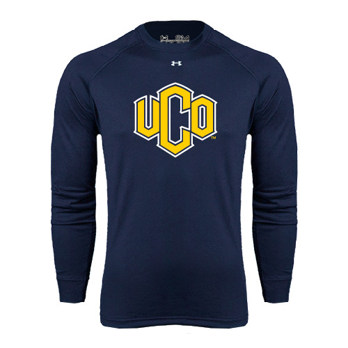  Under Armour Navy Long Sleeve Tech Tee - Official Logo