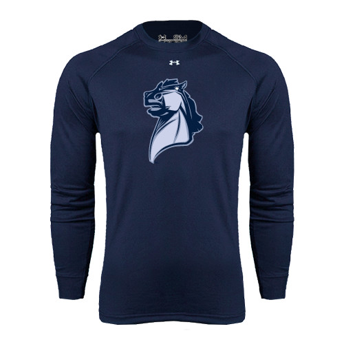  Under Armour Navy Long Sleeve Tech Tee - Official Logo