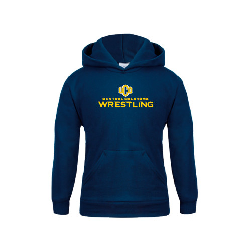  Youth Navy Fleece Hoodie - Central Oklahoma Wrestling