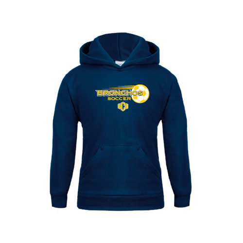  Youth Navy Fleece Hoodie - Bronchos Soccer