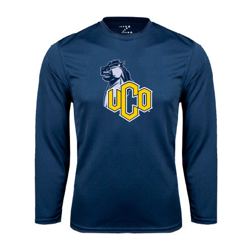  Navy Performance Long Sleeve Shirt - UCO with Mascot
