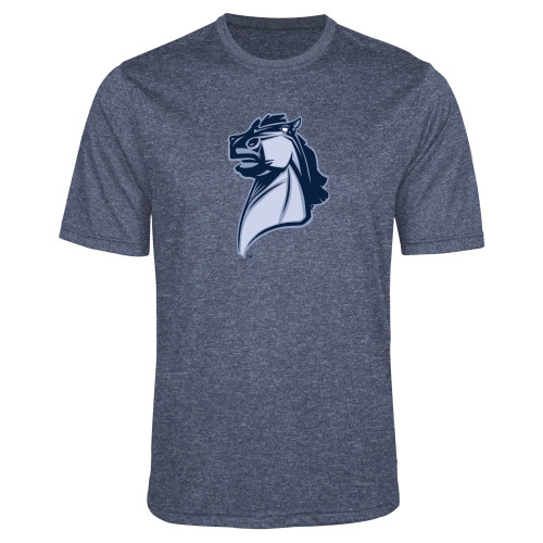  Navy Heather Performance Contender Tee - Official Logo
