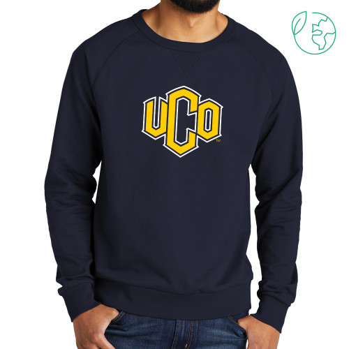  Allmade Navy Organic French Terry Crewneck Sweatshirt - Official Logo