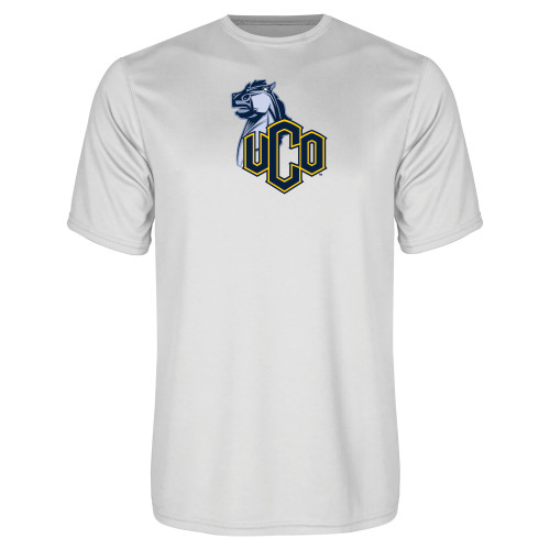  White Performance Tee - UCO with Mascot