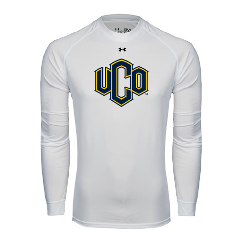  Under Armour White Long Sleeve Tech Tee - Official Logo