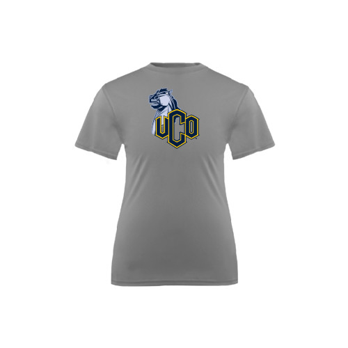  Youth Performance Grey Concrete Tee - UCO with Mascot