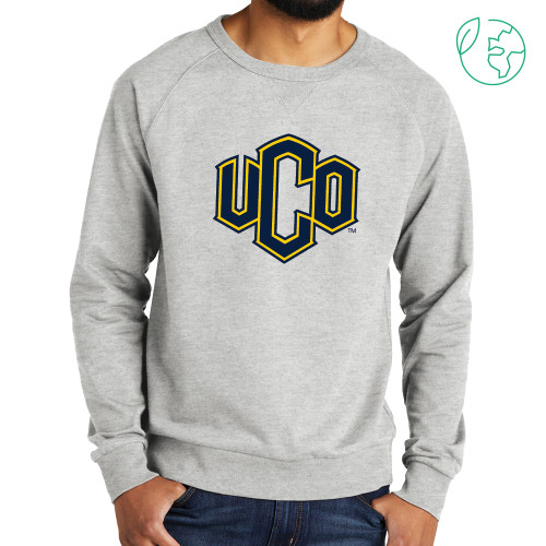  Allmade Light Grey Organic French Terry Crewneck Sweatshirt - Official Logo
