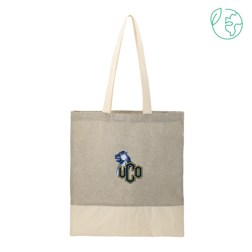  Split Recycled Grey Cotton Twill Convention Tote - Official Logo