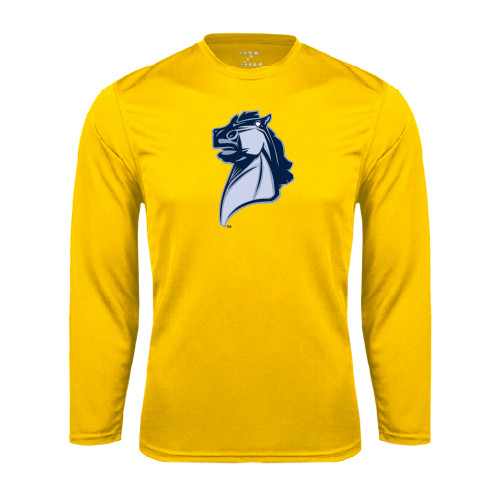  Gold Performance Long Sleeve Shirt - Official Logo