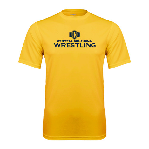  Gold Performance Tee - Central Oklahoma Wrestling