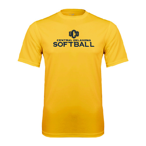  Gold Performance Tee - Central Oklahoma Softball