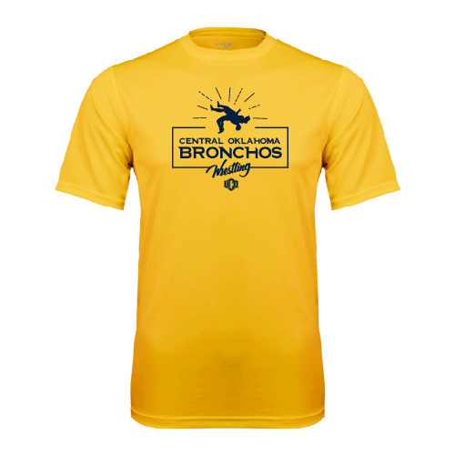  Gold Performance Tee - Bronchos Wrestling