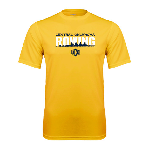  Gold Performance Tee - Central Oklahoma Rowing