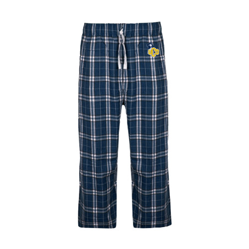  Navy/White Flannel Pajama Pant - UCO with Mascot