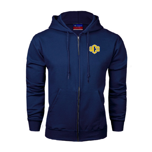  Navy Fleece Full Zip Hoodie - Official Logo