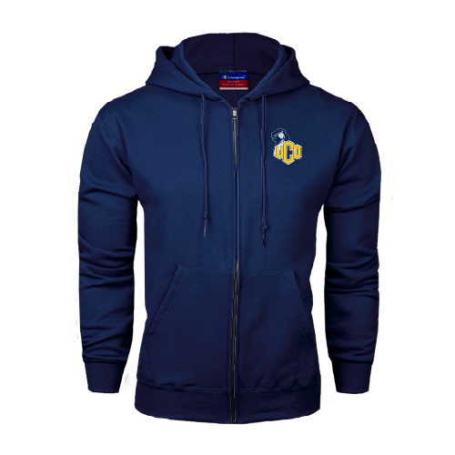  Navy Fleece Full Zip Hoodie - UCO with Mascot