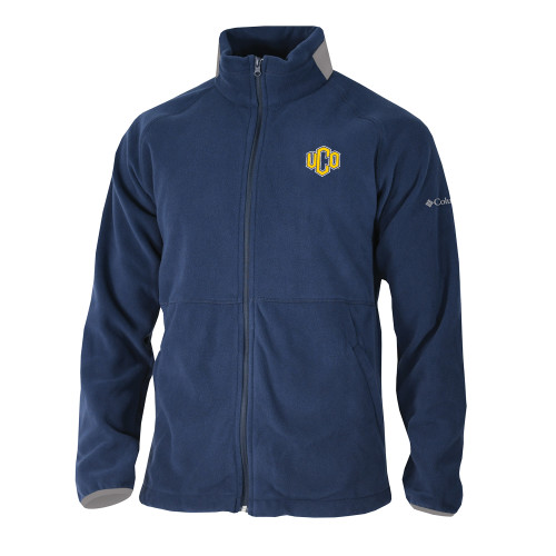  Columbia Navy Everest Ridge Fleece Full Zip Jacket - Official Logo
