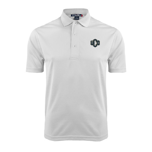  White Dry Mesh Polo - Official Logo