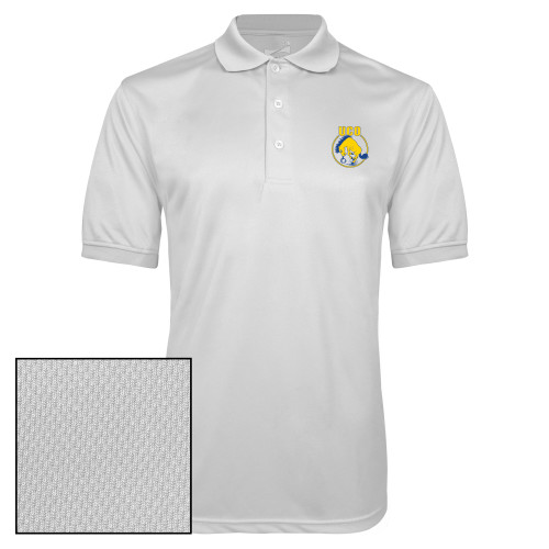  White Dry Mesh Polo - Vintage Bronchos Logo