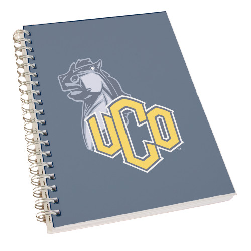  Clear 7 x 10 Spiral Journal Notebook - UCO with Mascot