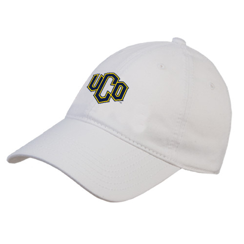  White Unstructured Adjustable Low Profile Hat - Official Logo