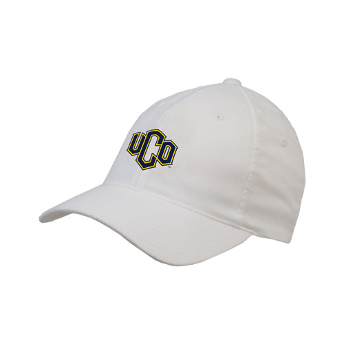  White Flexfit Structured Low Profile Hat - Official Logo