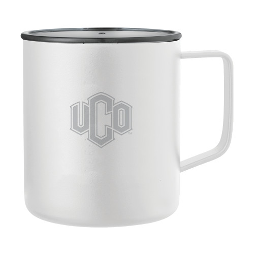  Rover Camp Vacuum Insulated White Mug 14oz - Official Logo Engraved