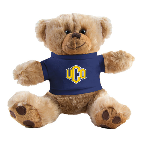  Plush Big Paw 8 1/2 inch Brown Bear w/Navy Shirt - Official Logo