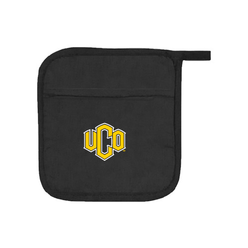  Quilted Canvas Black Pot Holder - Official Logo
