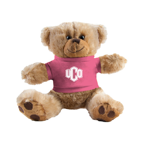 Plush Big Paw 8 1/2 inch Brown Bear w/Pink Shirt - Official Logo