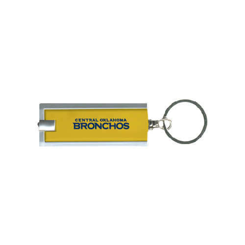  Turbo Gold Flashlight Key Holder - Central Oklahoma Flat Logo Ink Jet