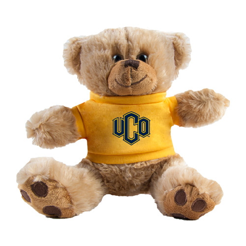  Plush Big Paw 8 1/2 inch Brown Bear w/Gold Shirt - Official Logo