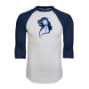 Thumbnail image for  White/Navy Raglan Baseball T Shirt