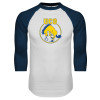 Thumbnail image for  White/Navy Raglan Baseball T Shirt