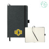Thumbnail image for  5.5 x 8.5 Black FSC Mix Recycled Leather Bound Journal