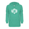 Thumbnail image for  ENZA Womens Seaglass V Notch Raw Edge Fleece Hoodie
