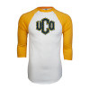 Thumbnail image for  White/Gold Raglan Baseball T Shirt