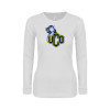 Thumbnail image for  Womens White Long Sleeve V Neck Tee