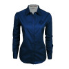 Thumbnail image for  Womens Navy Twill Button Down Long Sleeve 