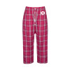 Thumbnail image for  Womens Dark Fuchsia/White Flannel Pajama Pant