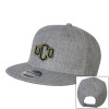 Thumbnail image for  Heather Grey Wool Blend Flat Bill Snapback Hat