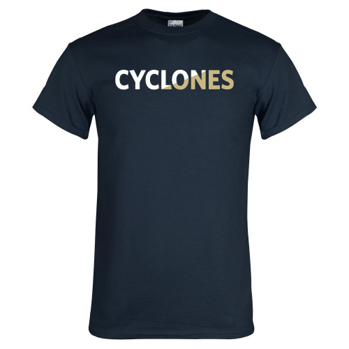  Navy T Shirt - Cyclones Two Color