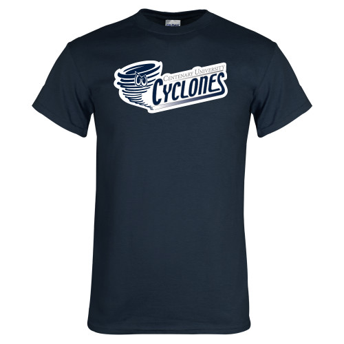  Navy T Shirt - Centenary University Cyclones Athletic Logo
