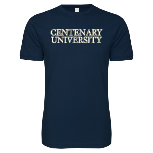  Next Level Navy SoftStyle T Shirt - Centenary University