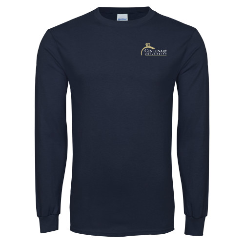  Navy Long Sleeve T-Shirt - Centenary University Logo
