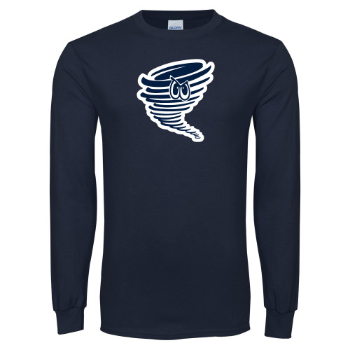  Navy Long Sleeve T-Shirt - Cyclone Athletic Logo